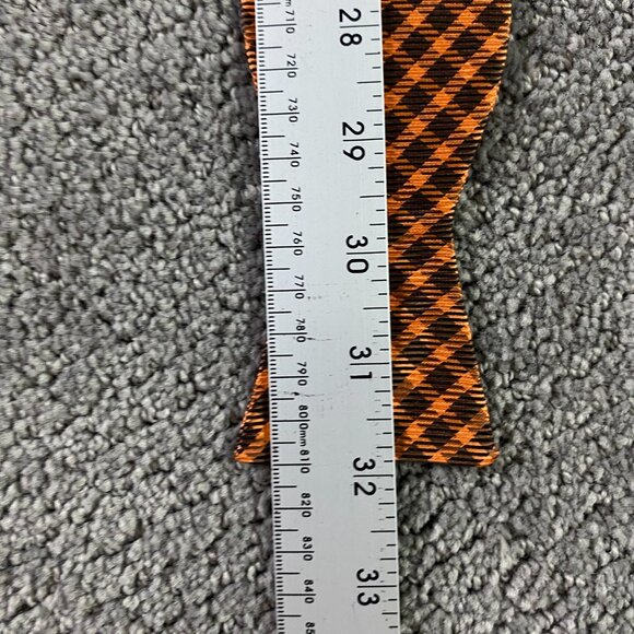 NWT Ted Baker London Bow Tie Adjustable Orange Silk - Picture 11 of 11